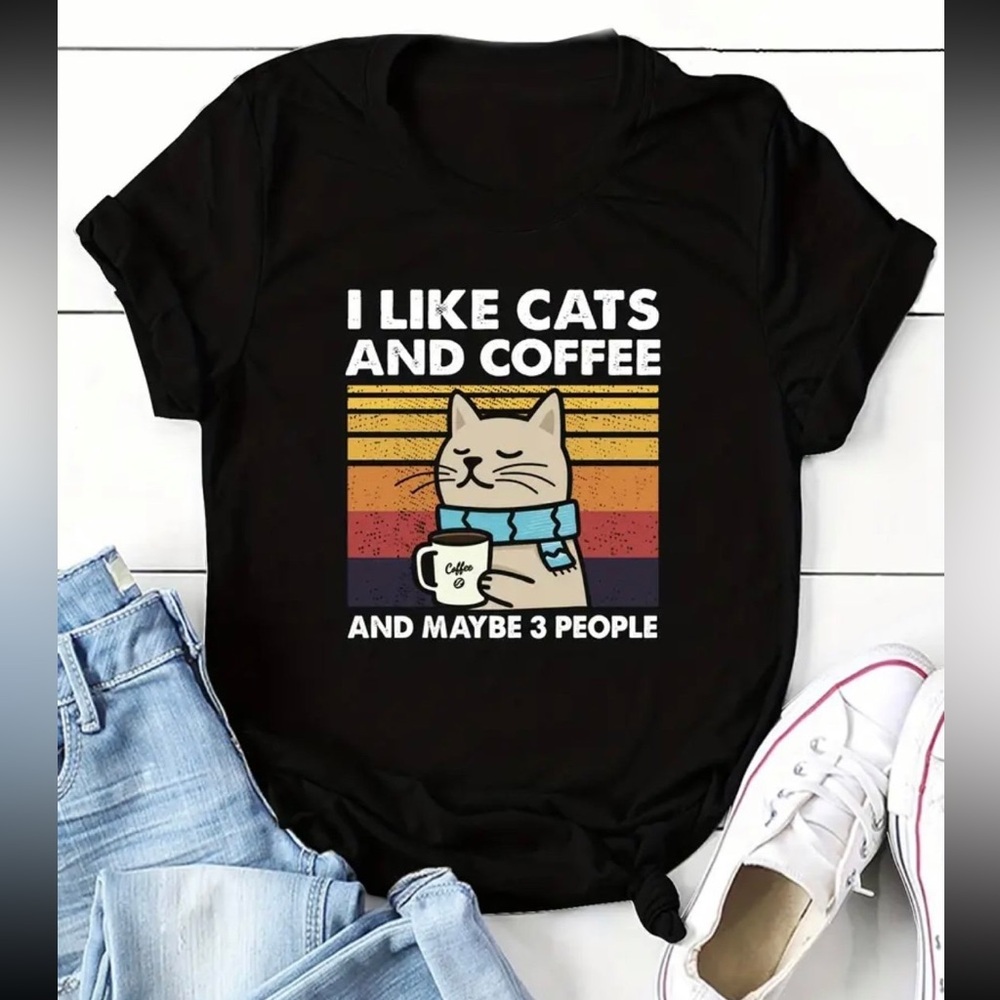 XL Black- Cat TSHIRT